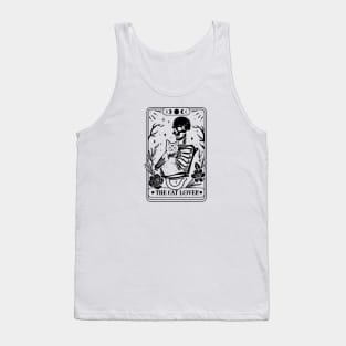 Skeleton Cat Lover Tarot Tank Top